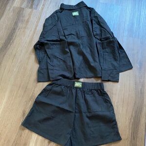 Daily Drills linen set black